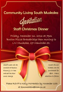 Staff Xms Dinner 2016